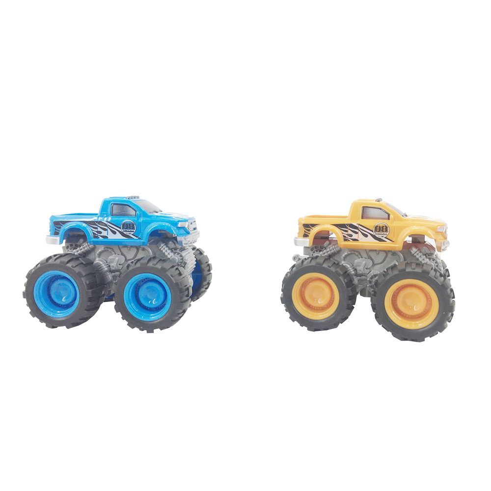 Galaxy Toys - Friction Truck - Yellow/Blue - Color May Vary - 12 cm - 1 Pc