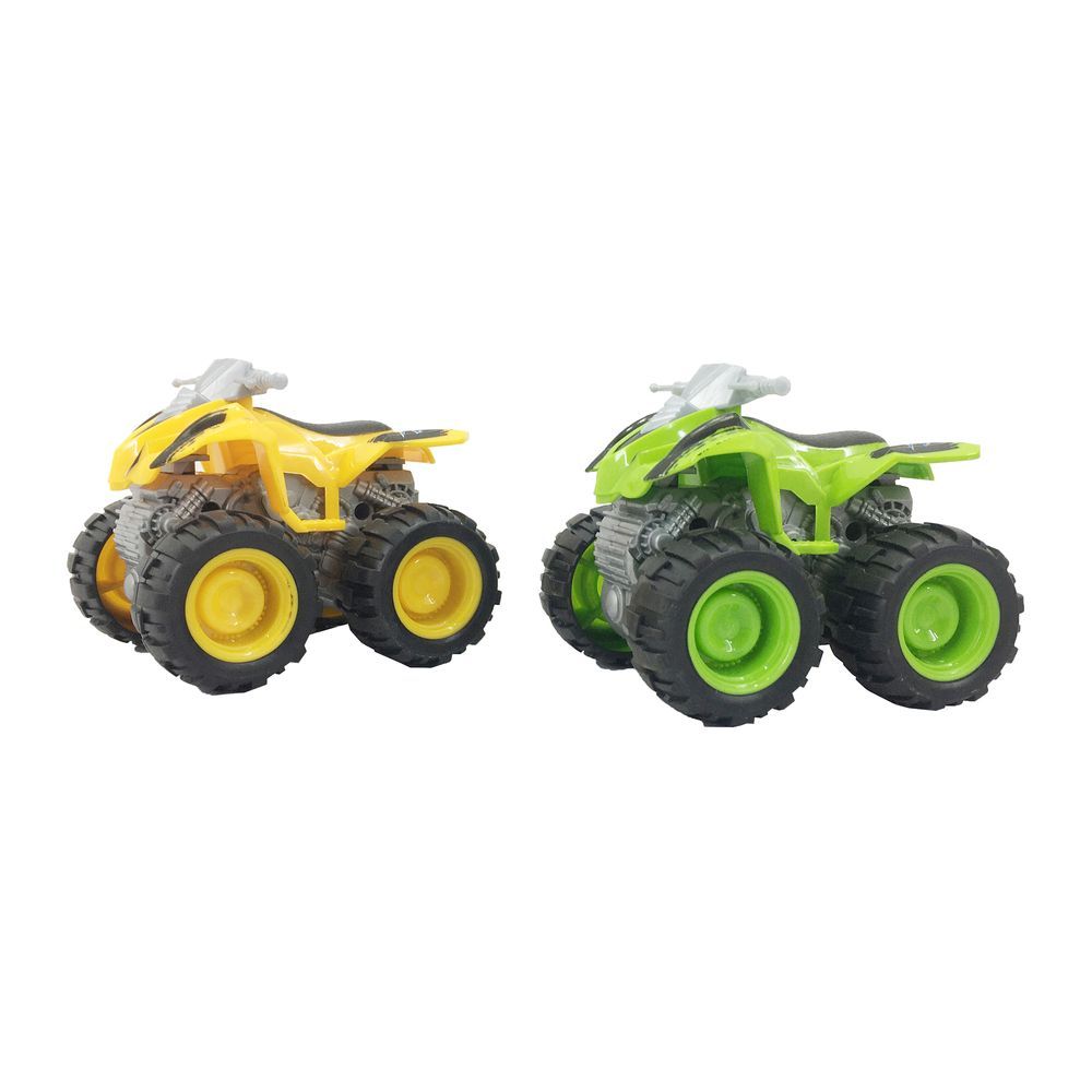 Galaxy Toys - 4WD Series Friction Truck - Yellow/Green - Color May Vary - 12 cm - 1 Pc