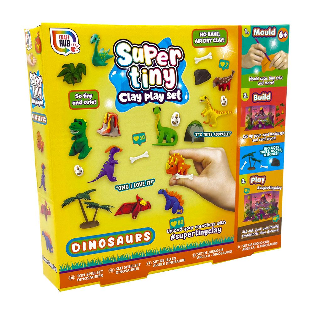 RMS - Super Tiny Clay Play Set - Dinosaur