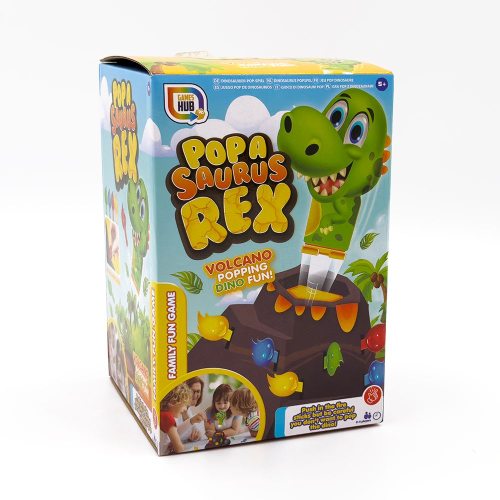 RMS - Popa Saurus Rex Volcano Popping Dino Family Fun Game