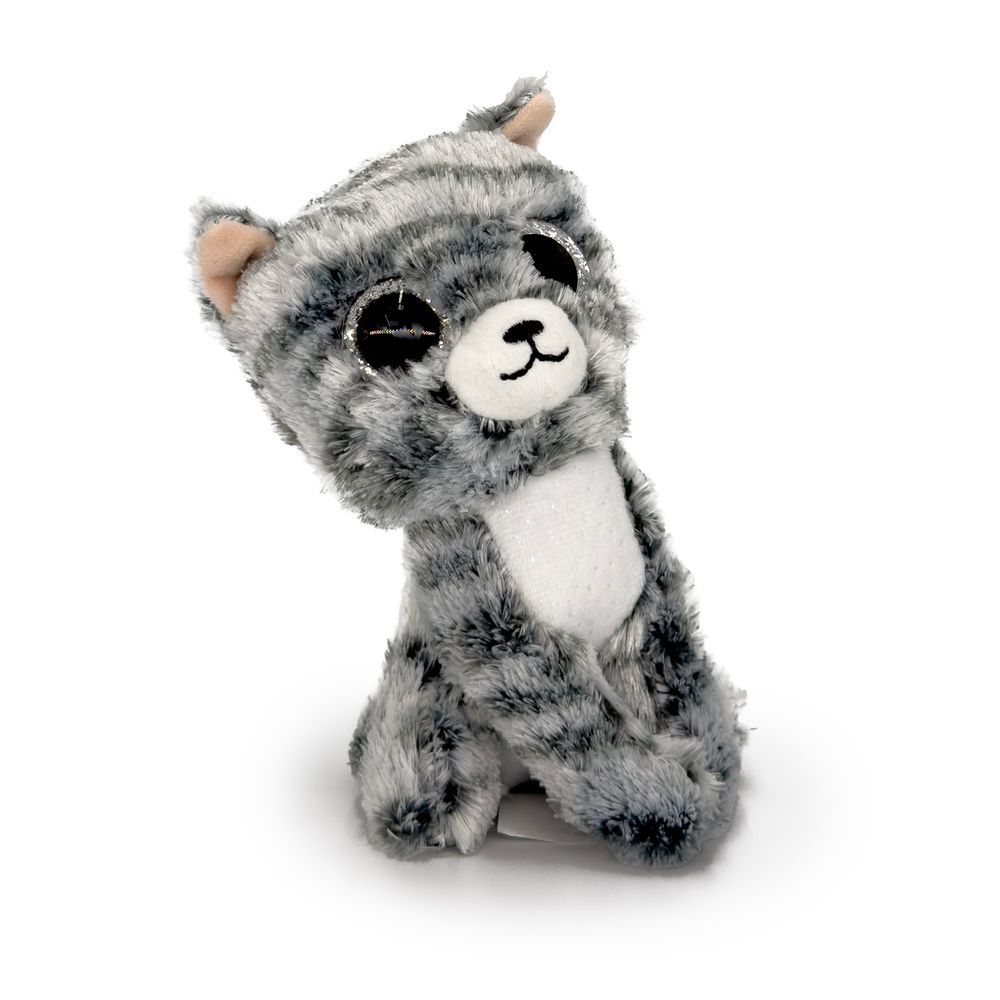 Galaxy Toys - Stuffed Plush Toy - Cat - Grey - 15cm