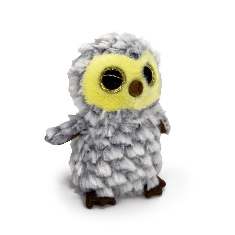 Galaxy Toys - Stuffed Plush Toy - Owl - Grey - 15cm