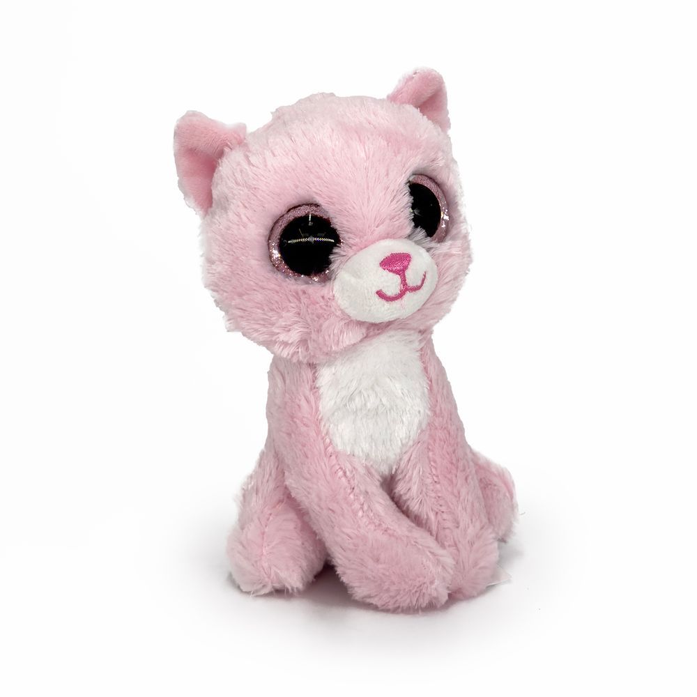 Galaxy Toys - Stuffed Plush Toy - Cat - Pink - 15cm