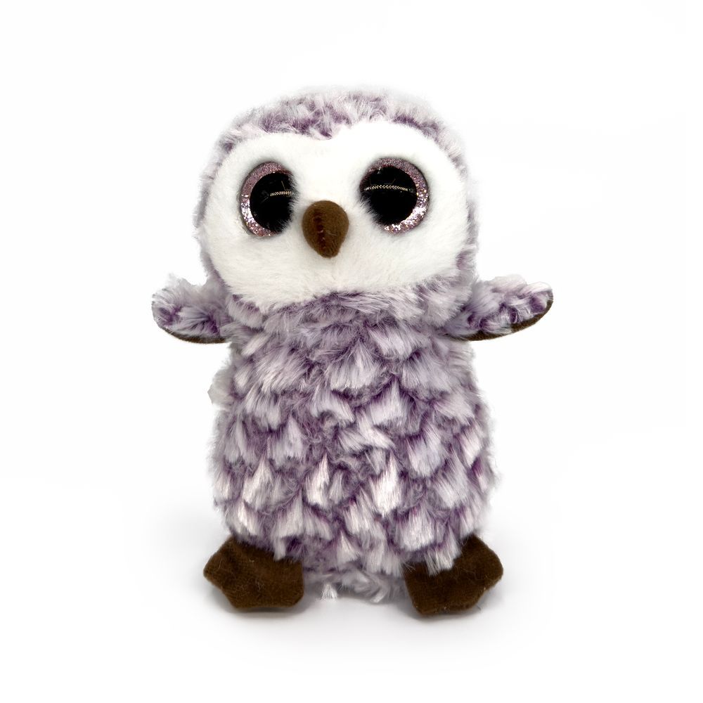 Galaxy Toys - Stuffed Plush Toy - Owl - Purple - 15cm