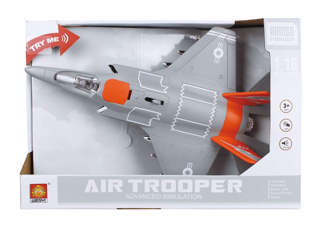 Galaxy Toys - Armed Forces Air Trooper Fighter Jet - Orange