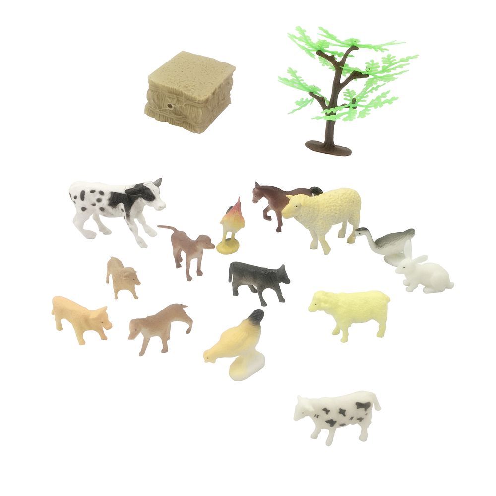 Galaxy Toys - Farm Animal Playset - 16 Pcs