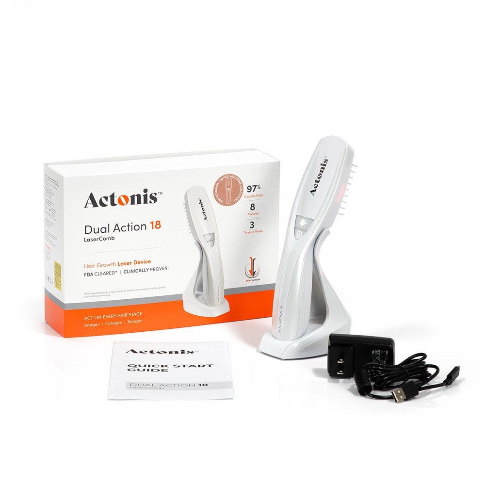 Hairmax - Actonis 18 Dual Action Lasercomb - White