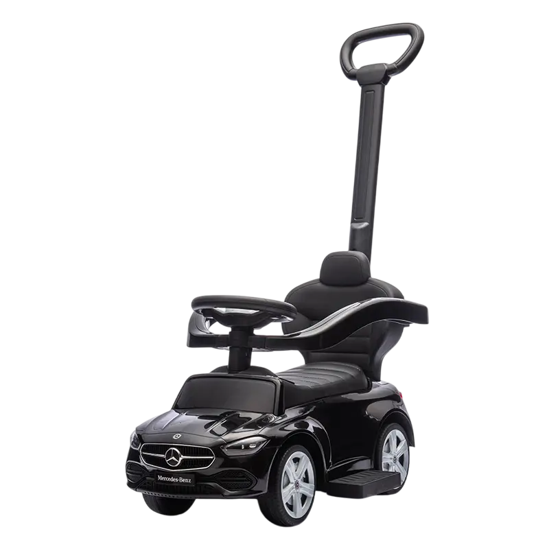 Mercedes-Benz - C-Class Ride-On Push Car With Handle - Black