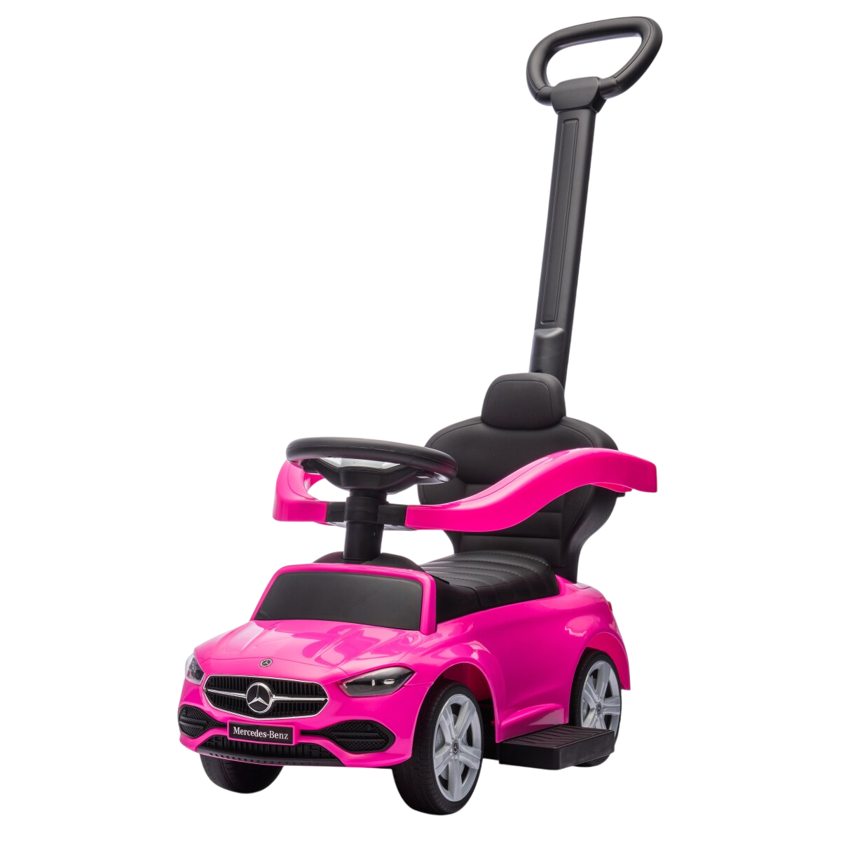 Mercedes-Benz - C-Class Ride-On Push Car With Handle - Pink