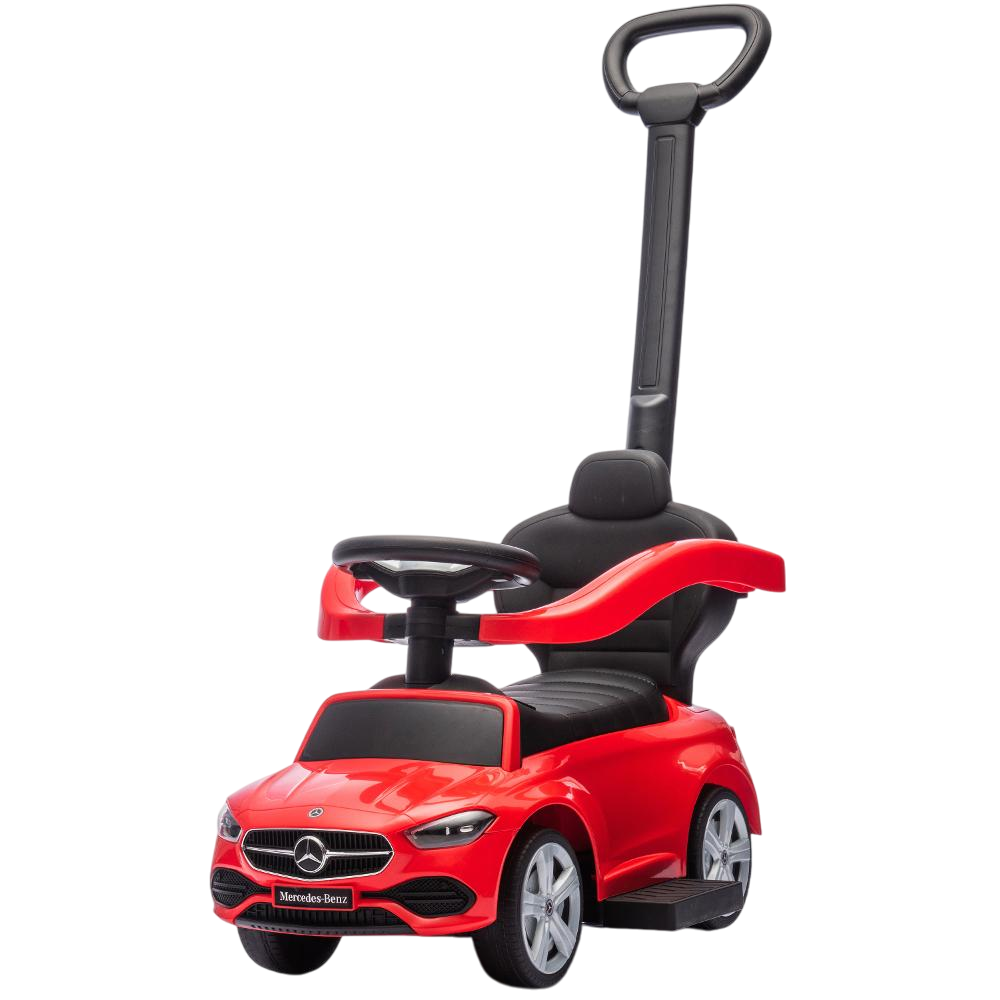 Mercedes-Benz - C-Class Ride-On Push Car With Handle - Red