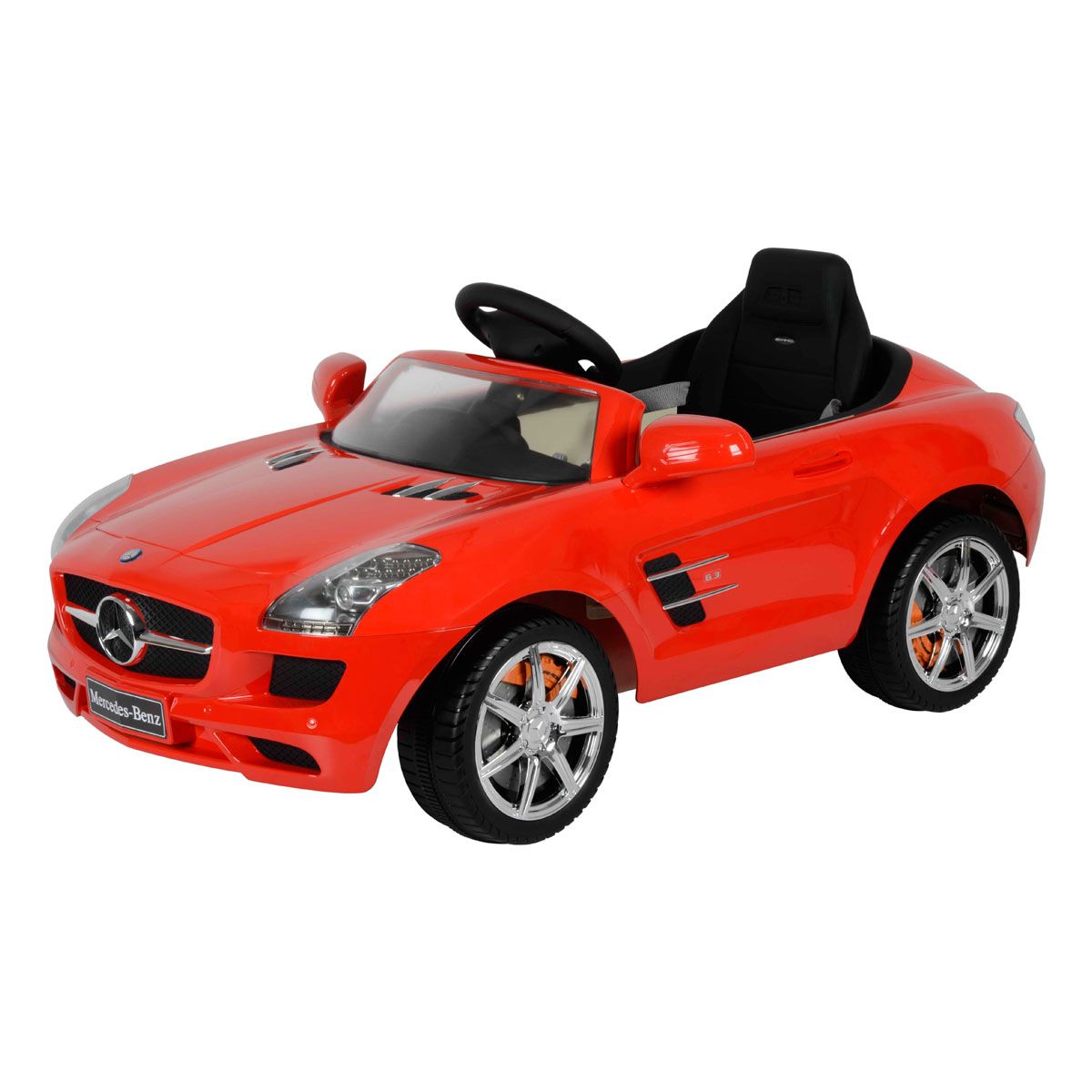 Mercedes Benz - SLS Kids Electric RC Ride On Car - Red - 6V