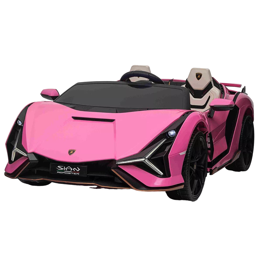 Lamborghini - Sian Two Seater Ride On Electric Car - Pink - 12V