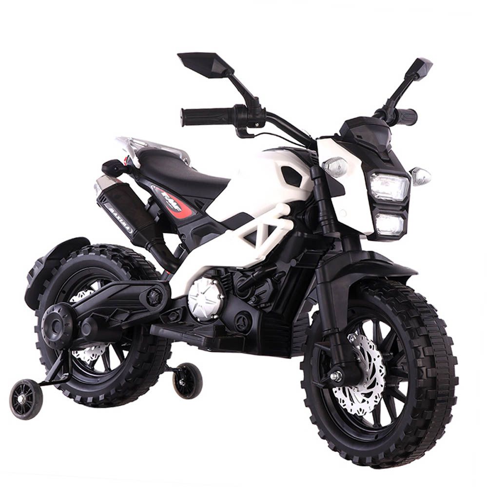 Amsham - KTM Model Kids Style Ride On Bike 12V - White