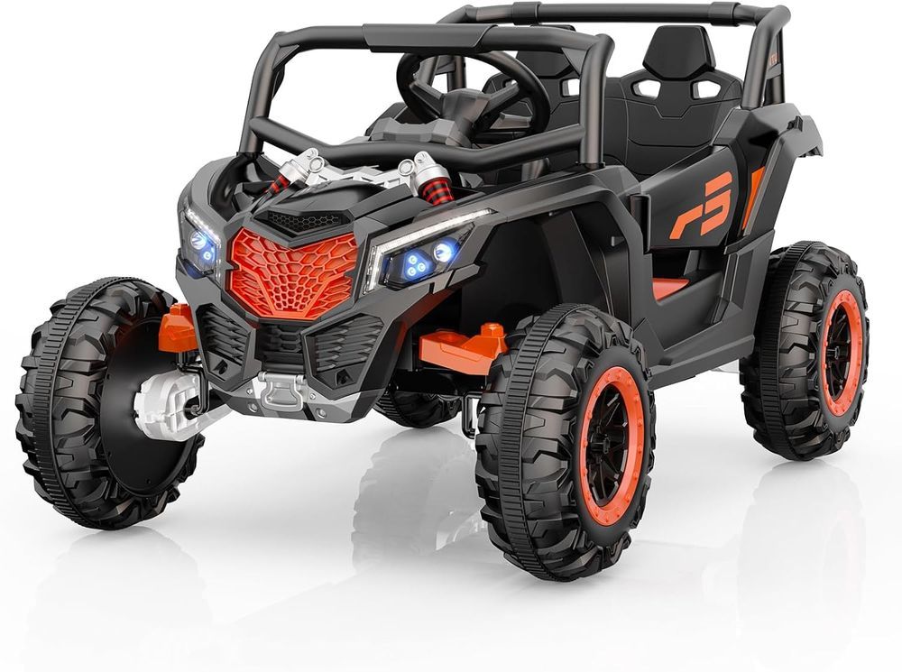 Amsham - UTV 4WD Electric Ride-On Car With Remote Control - Black