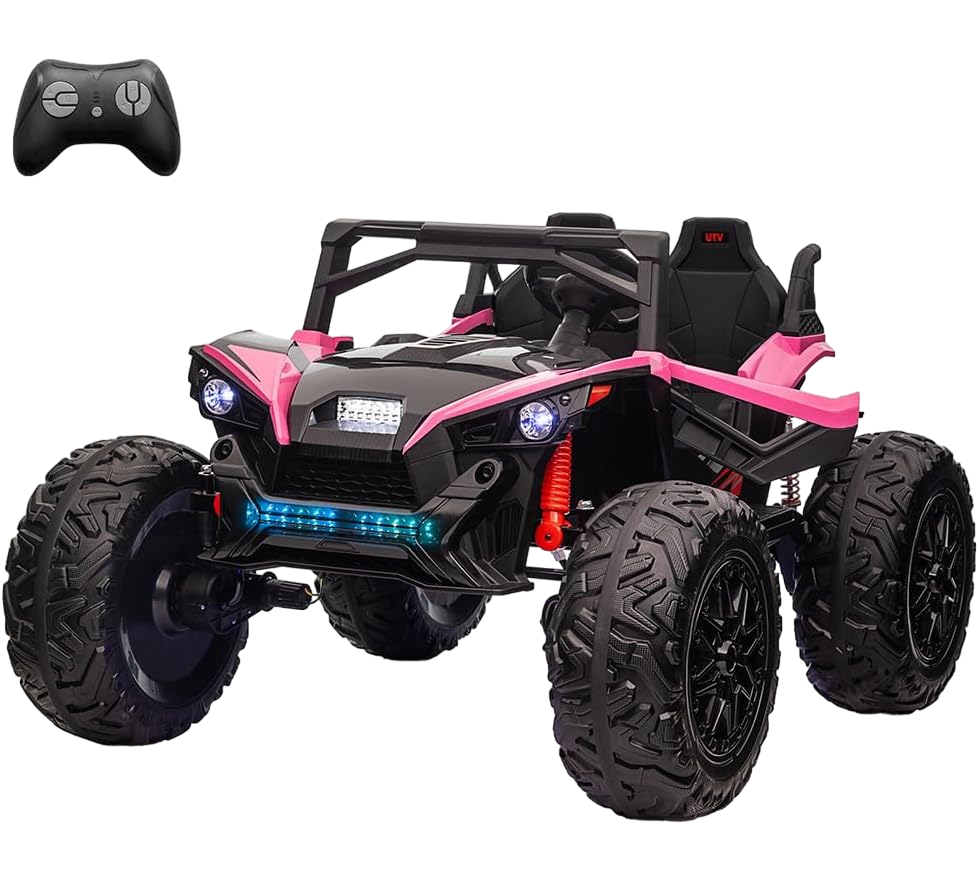 Amsham - 4x4 UTV Kids Ride On Buggy - 24V - Pink