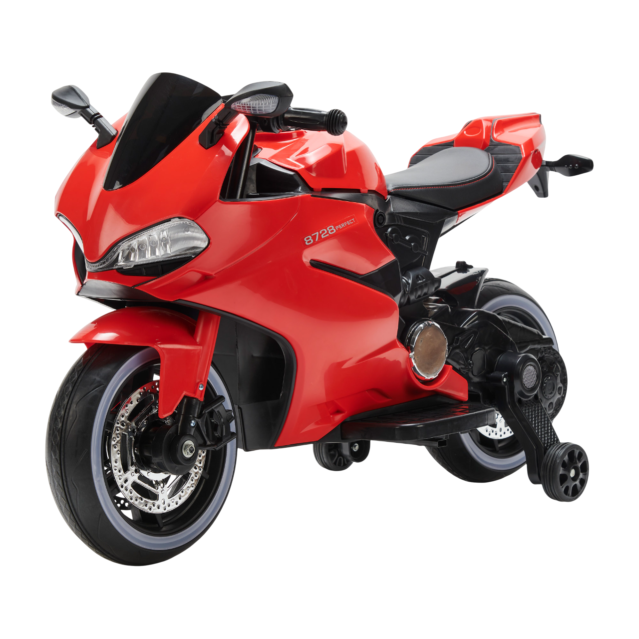 Amsham - Kids Ducati Style Ride On Electric Motorcycle - Red - 12 V