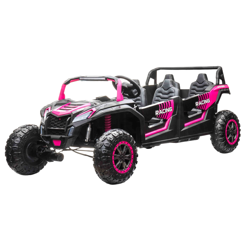 Amsham - 4x4 Kids Electric Ride-On Jeep - Pink - 24V