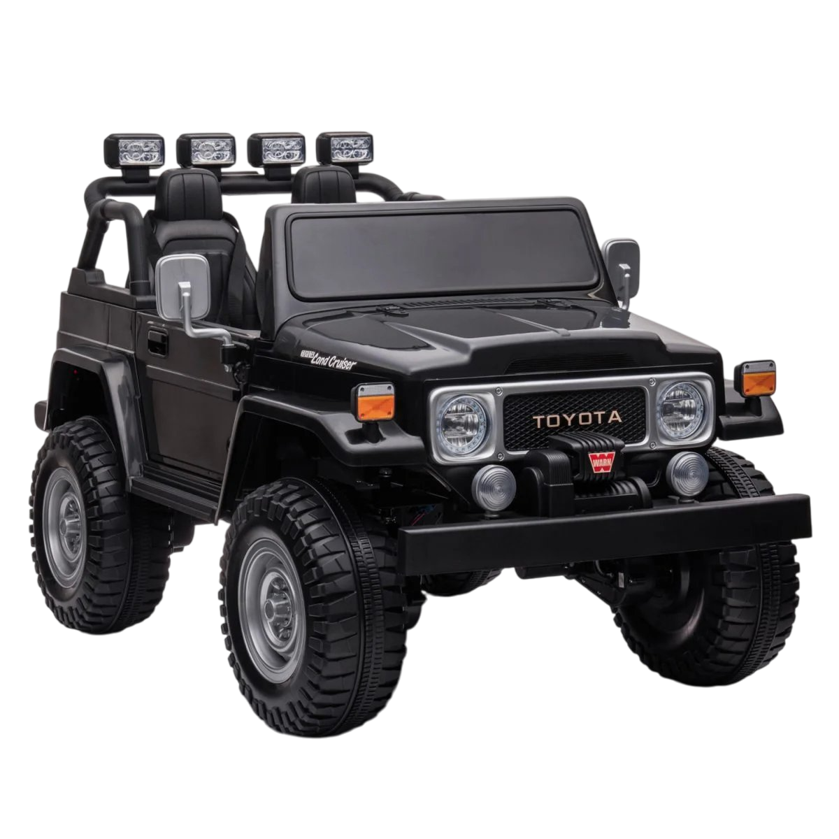 Toyota - 2 Seater Kids Remote Control Ride On Jeep - Black - 24 V