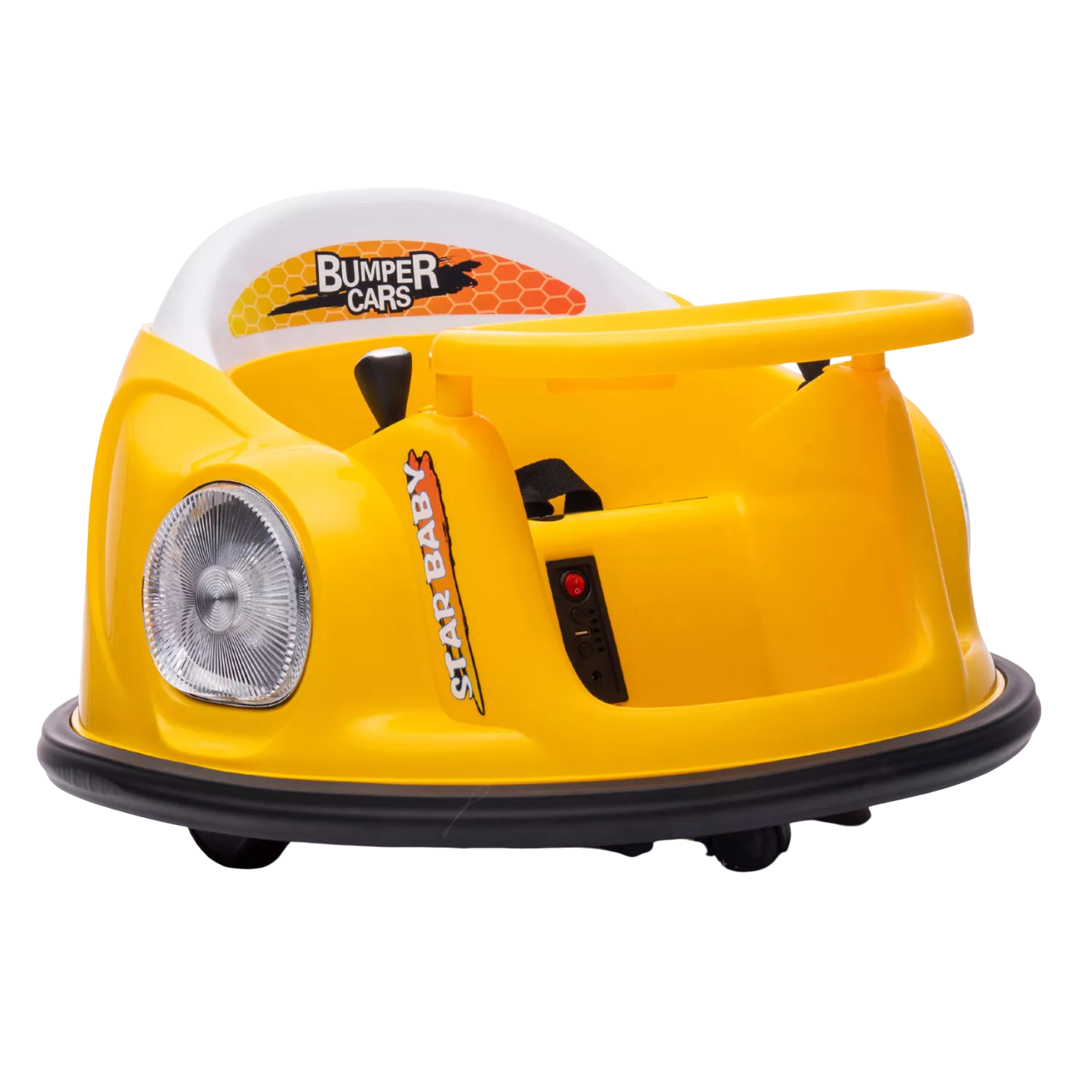 Amsham - RC Kids Electric Bumper Car - Yellow - 12V