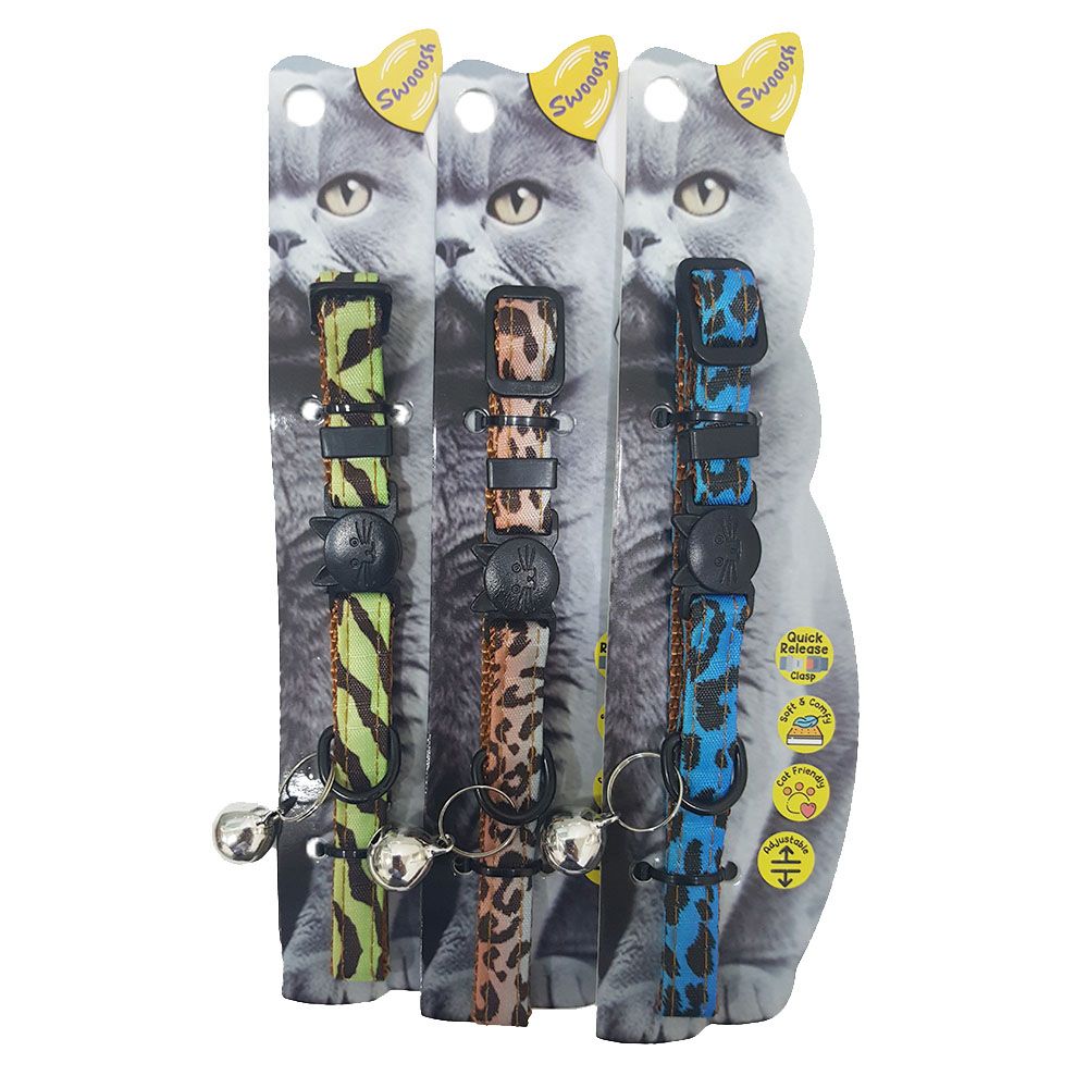 Nutrapet - Swooosh The Only Leopard Cat Collar - Style May Vary