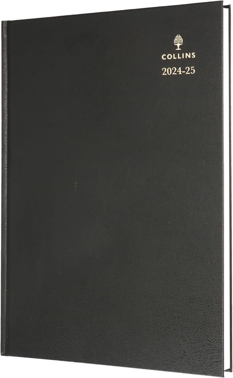 Collins - A4 Standard Desk Day A Page Diary 2024-25 - Black