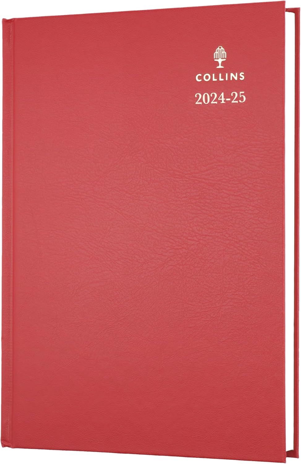 Collins - A5 Standard Desk Day To A Page Diary 2024-25 - Red