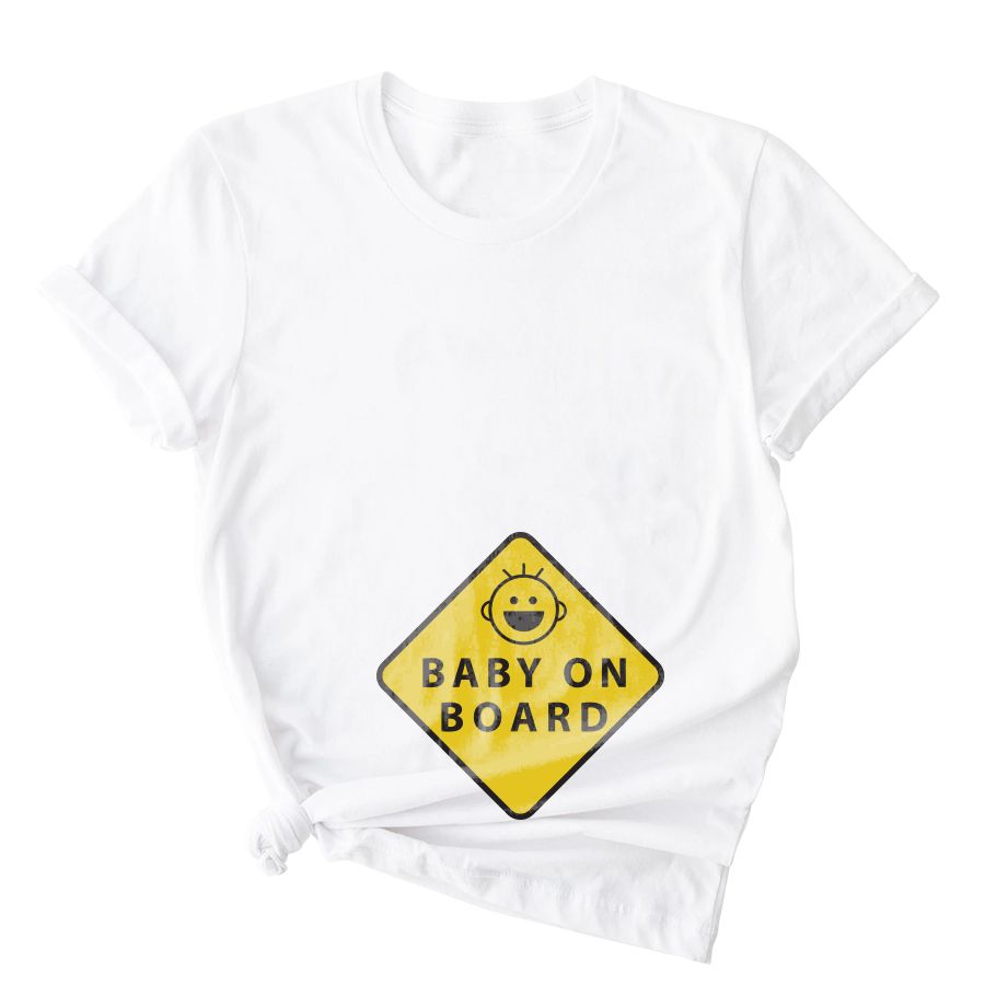 Matching Family Outfits - Baby On Board T-Shirt - White