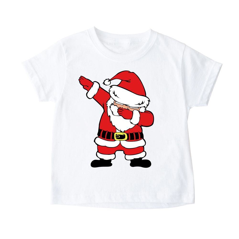 Matching Family Outfits - Santa Kids T-Shirt - White