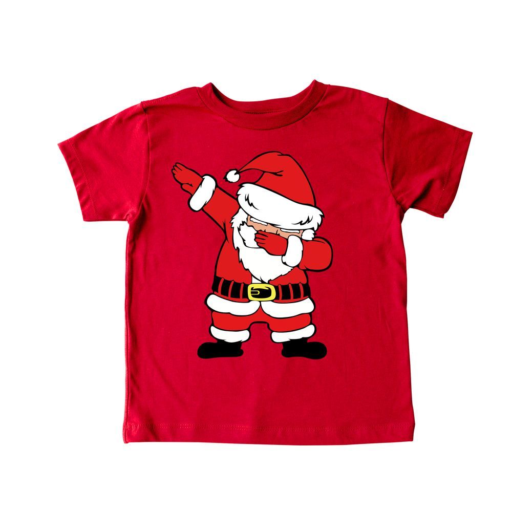 Matching Family Outfits - Santa Kids T-Shirt - Red