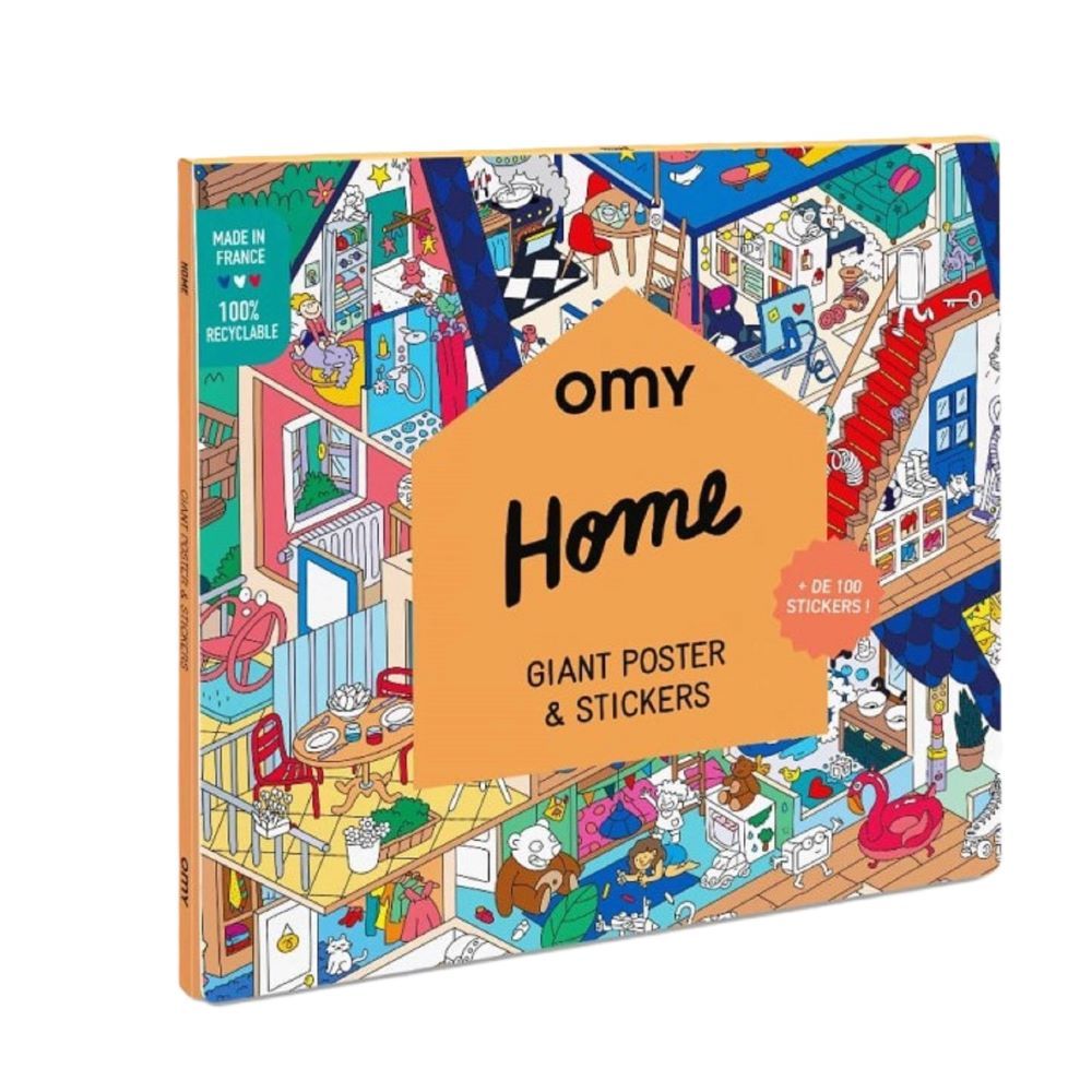 Omy - Giant Poster And Stickers - Home