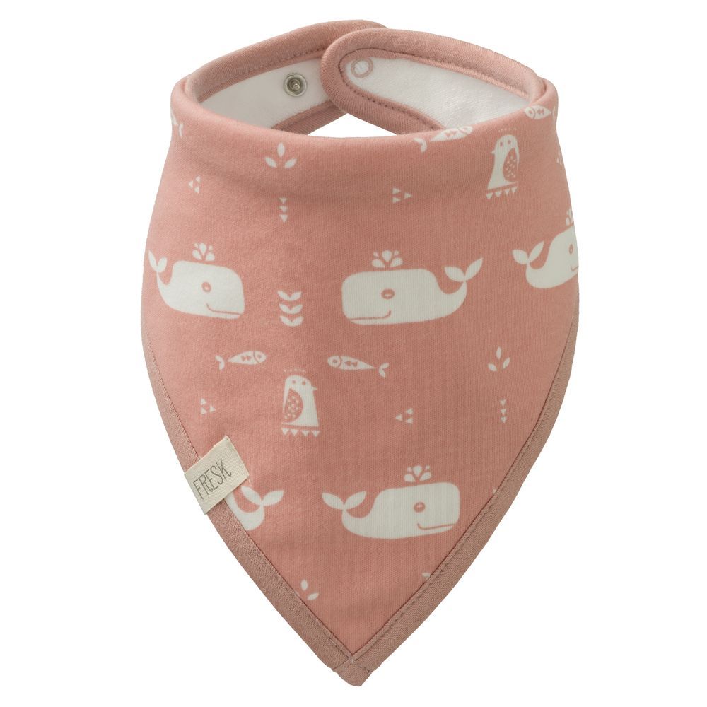 Fresk - Bandana Bib - Whale Mellow Rose