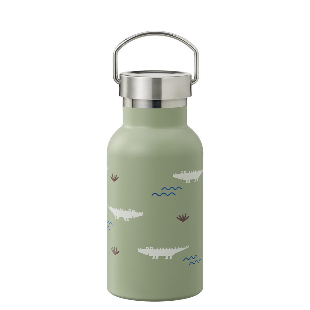 Fresk - Insulated Water Bottle - Crocodile - 2 Lids - 350ml