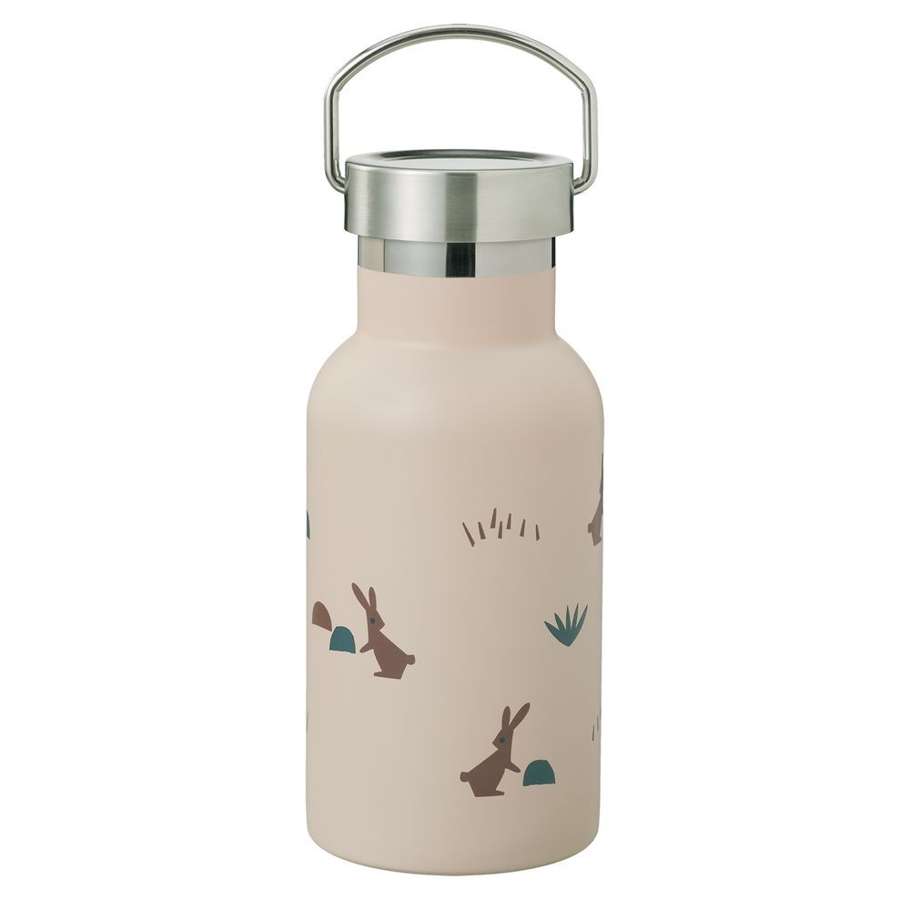 Fresk - Insulated Water Bottle - Rabbit Sandshell - 2 Lids - 350ml