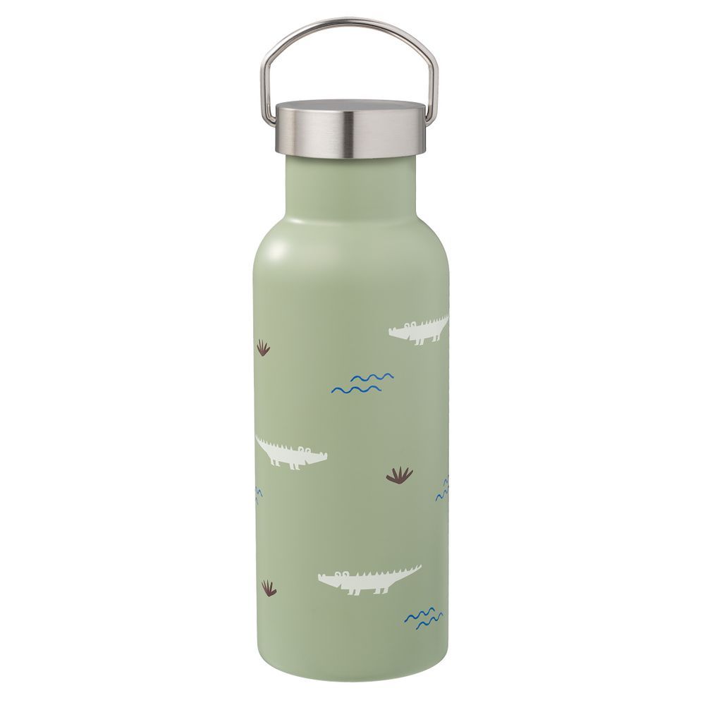 Fresk - Insulated Water Bottle - Crocodile - 2 Lids - 500ml