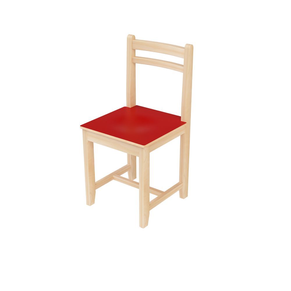 Edu Fun - Classic Plus Kids Chair - Red - 35 cm