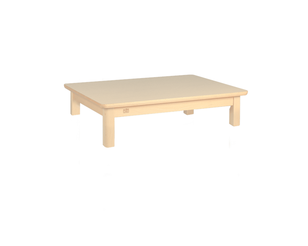 Edu Fun - Elegance Rectangular Table With 4 Legs - Woody - 30 cm