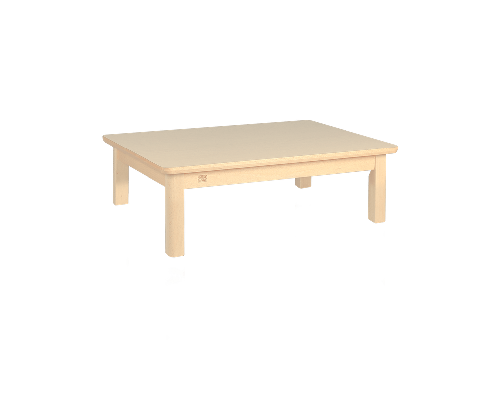 Edu Fun - Elegance Rectangular Table With 4 Legs - Woody - 36 cm