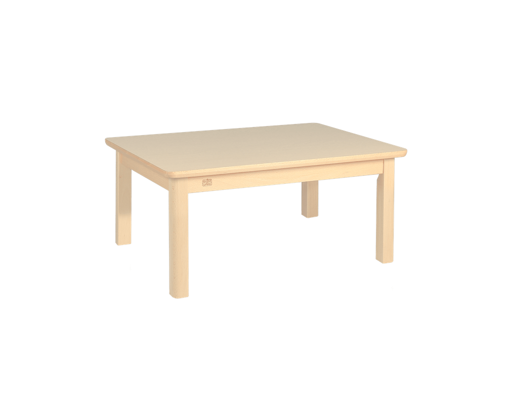 Edu Fun - Elegance Rectangular Table With 4 Legs - Woody - 46 cm