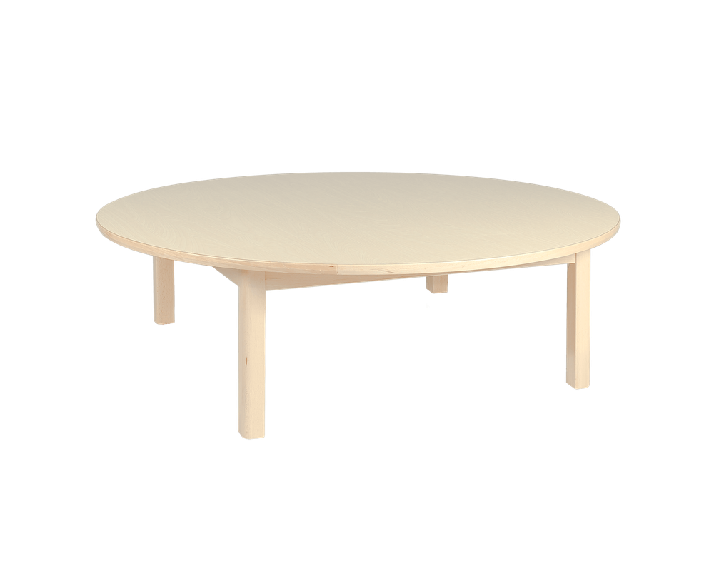 Edu Fun - Elegance Circular Table With 4 Legs - Woody - 40 cm