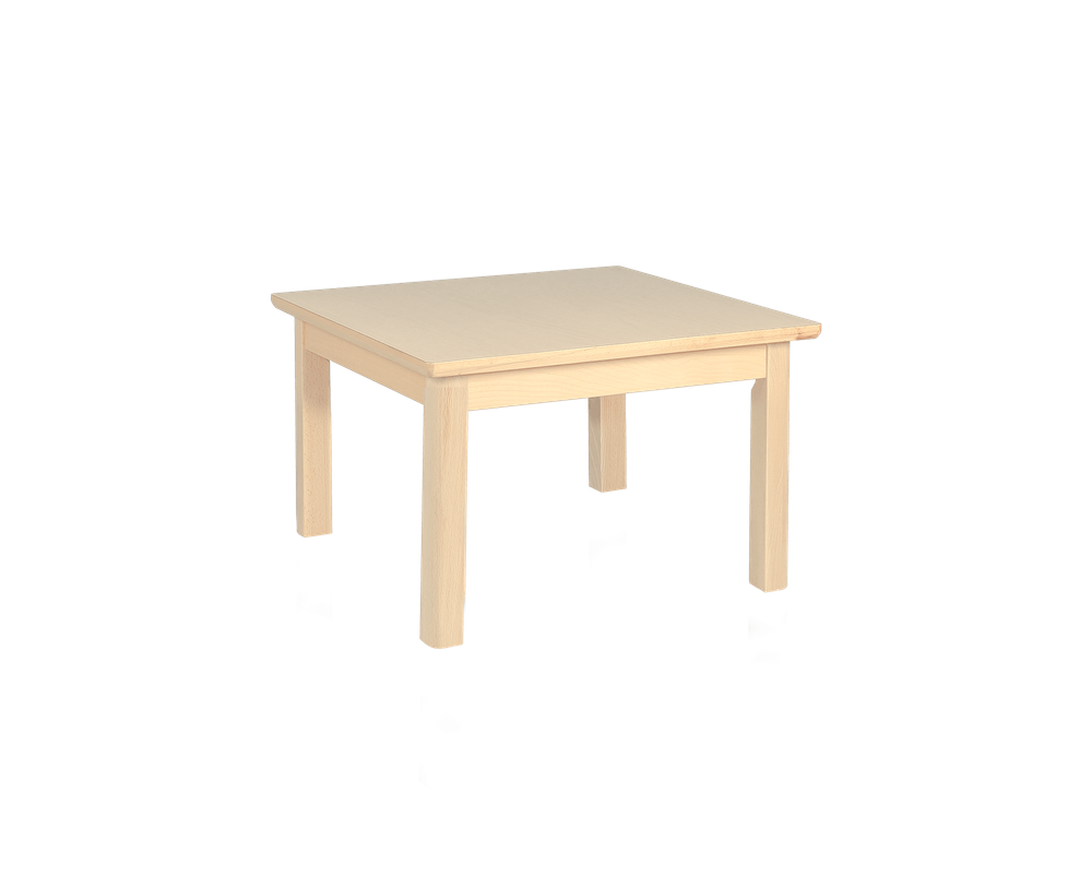 Edu Fun - Elegance Square Table With 4 Legs - Woody - 40 cm