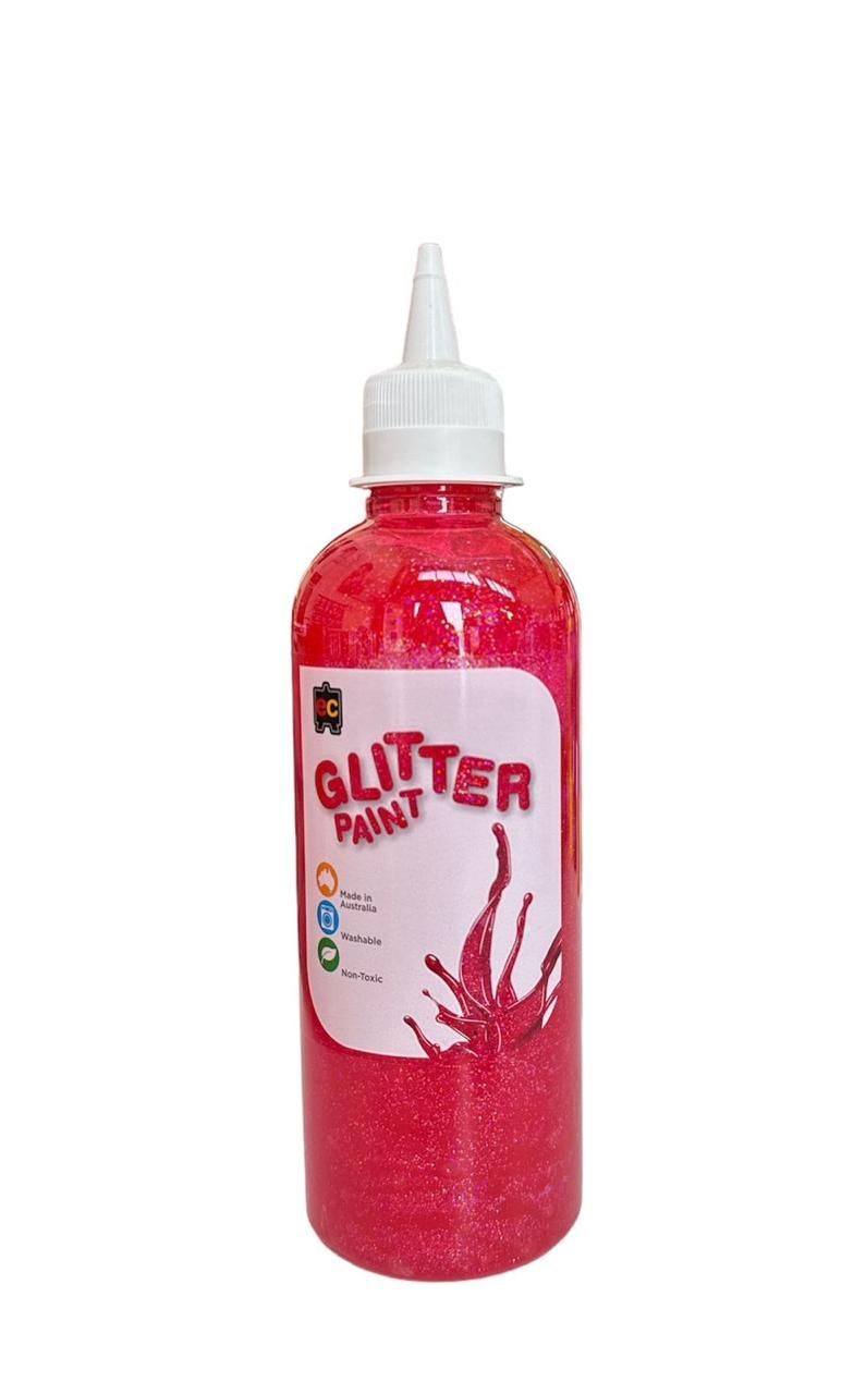 Edu Fun - Glitter Paint - Fairy Pink - 500 ml