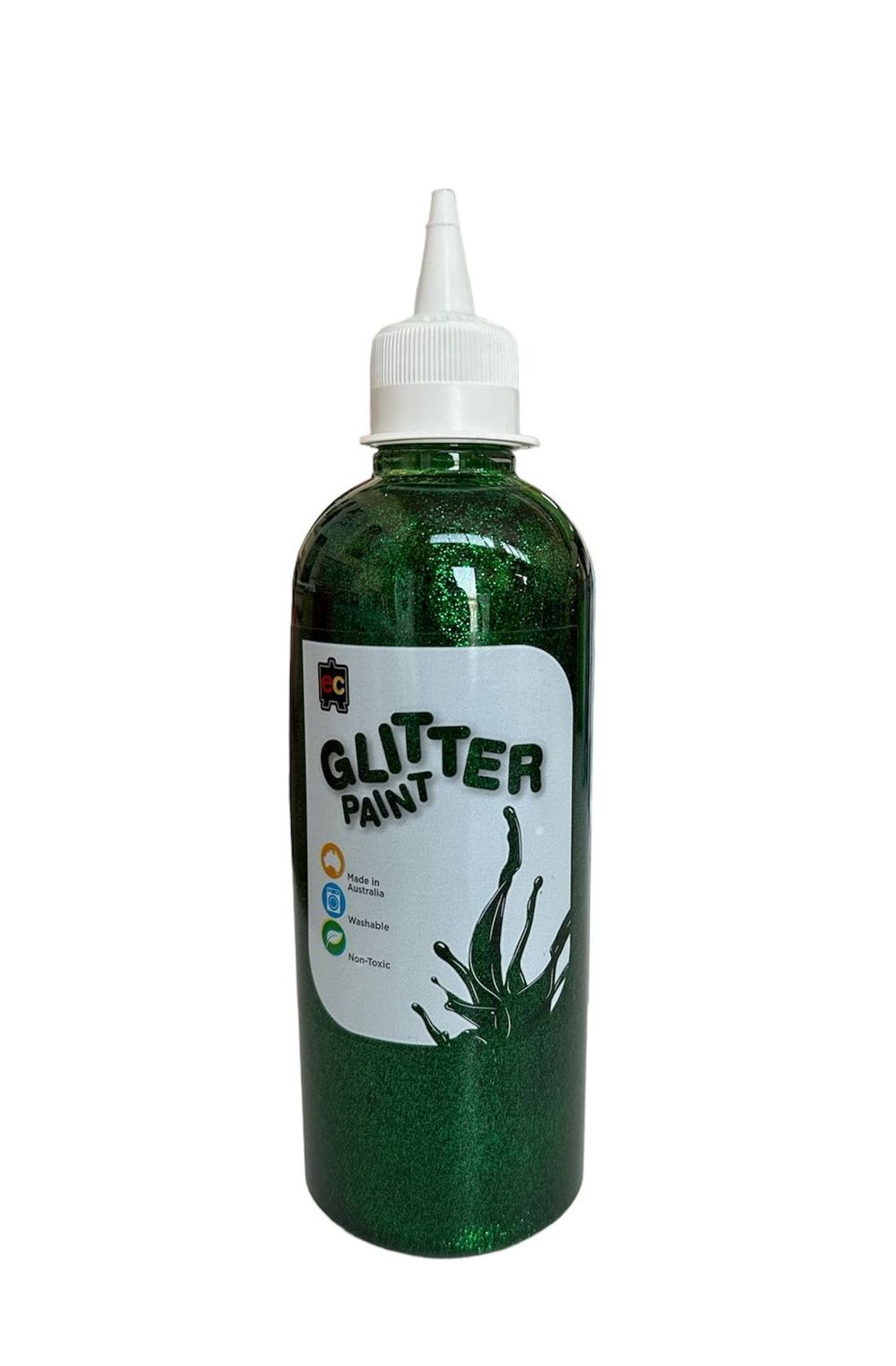 Edu Fun - Glitter Paint - Green - 500 ml