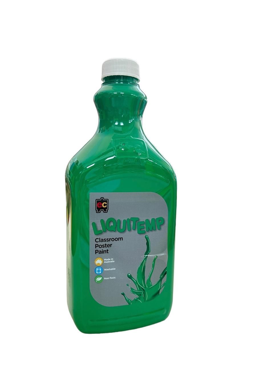 Edu Fun - Liquitemp Classroom Poster Paint - Brilliant Green - 2 L