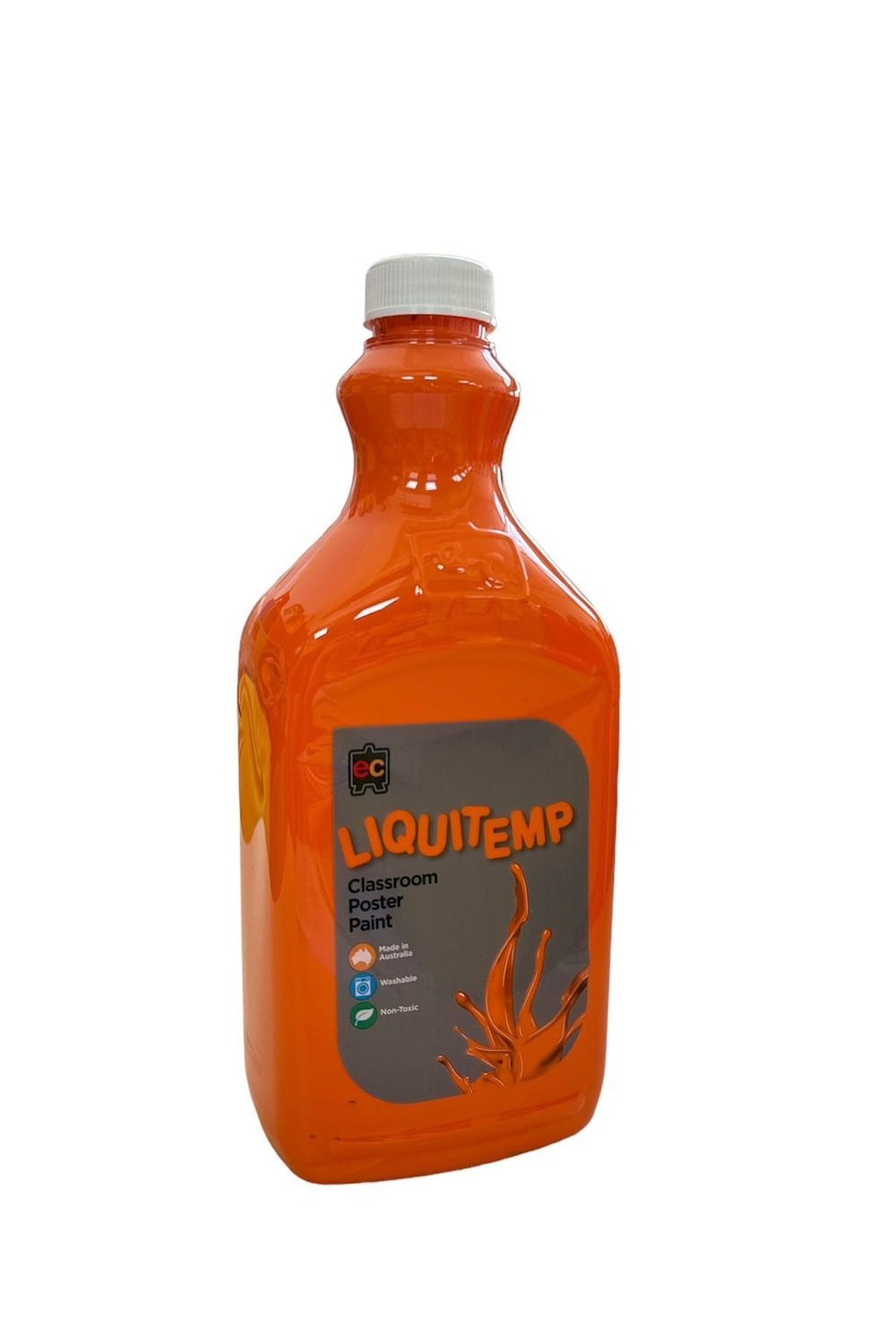 Edu Fun - Liquitemp Classroom Poster Paint - Orange - 2 L