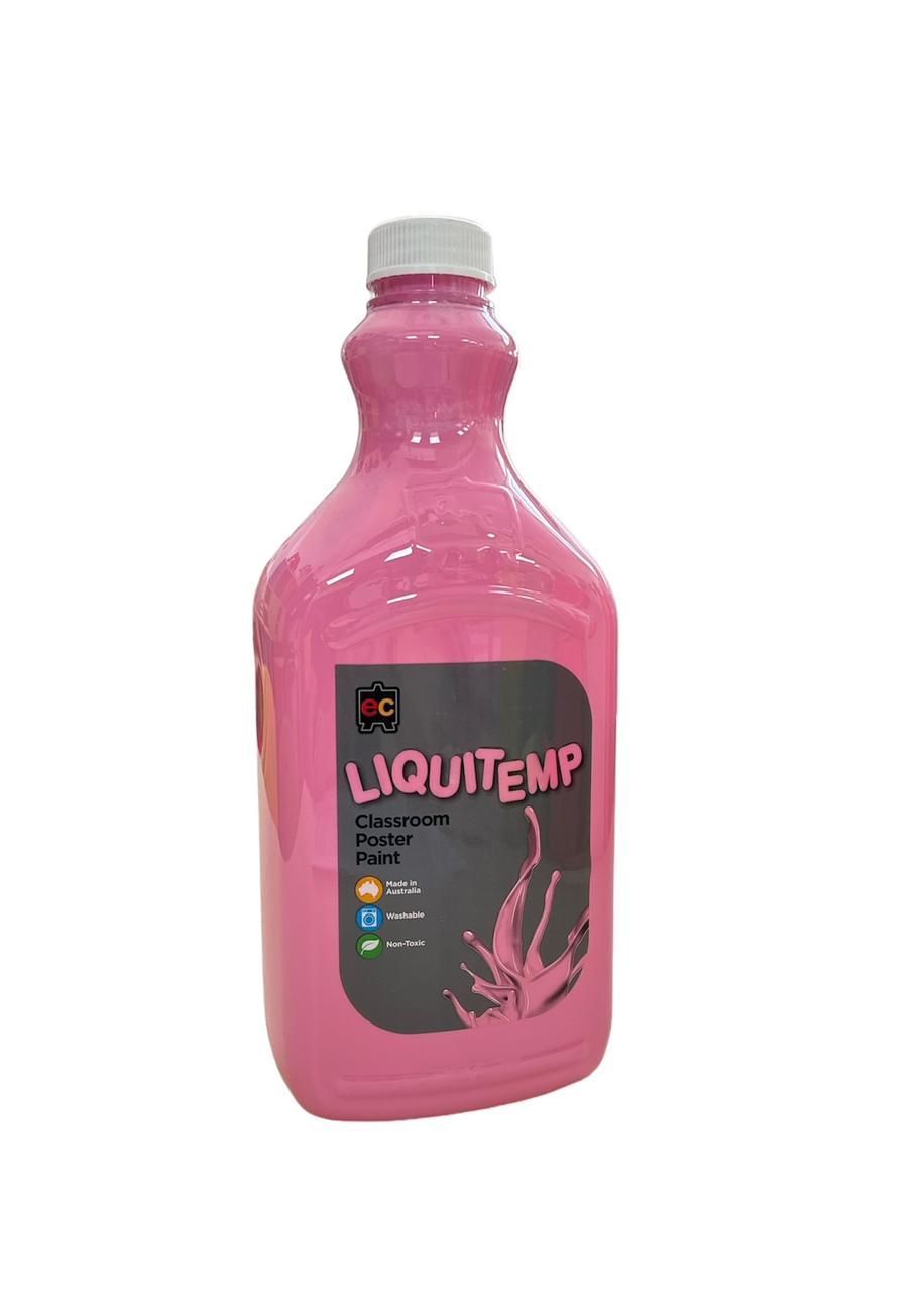 Edu Fun - Liquitemp Classroom Poster Paint - Pink - 2 L