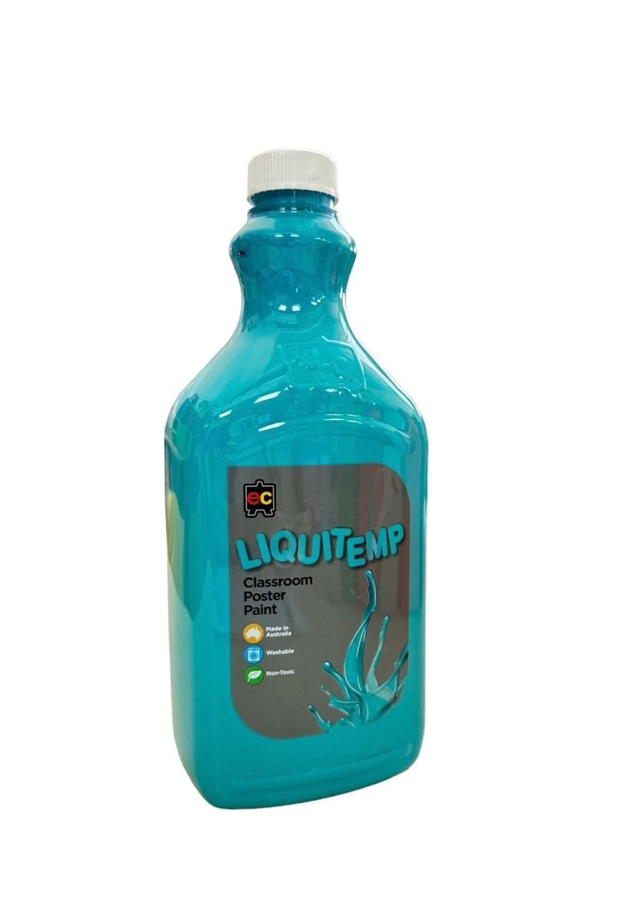 Edu Fun - Liquitemp Classroom Poster Paint - Turquoise - 2 L