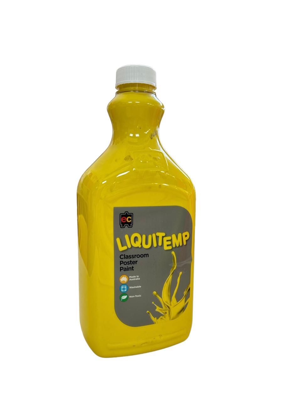 Edu Fun - Liquitemp Classroom Poster Paint - Brilliant Yellow - 2 L