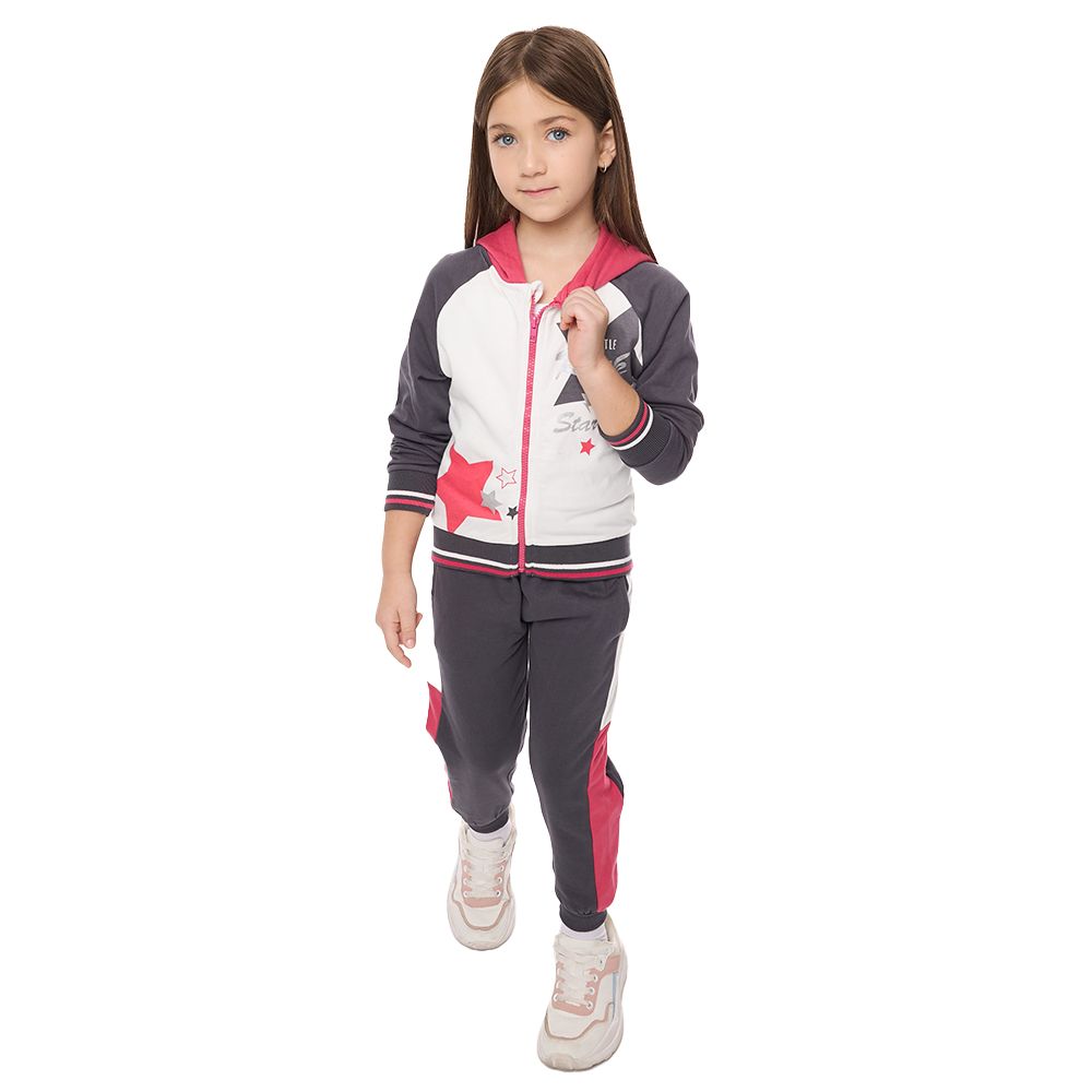 Victor and Jane - 2pc-Set - Girls' Raglan Hoodie And Joggers