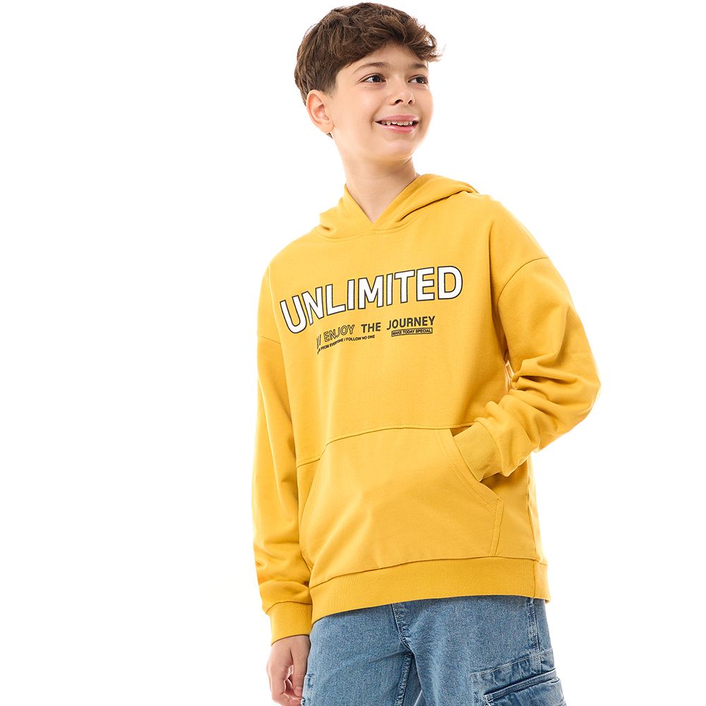 Victor and Jane - Boys' Hoodie Unlimited - Mustard