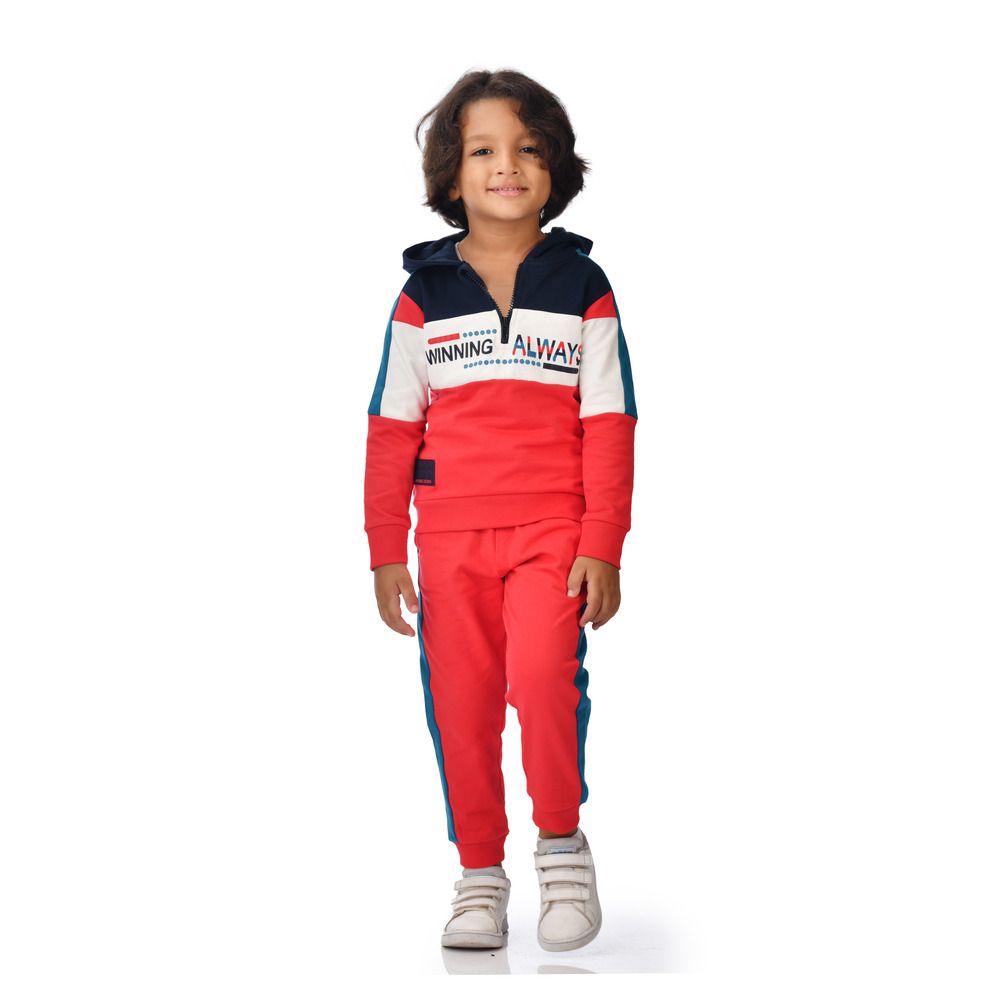 Victor and Jane - 2pc-Set - Boys' Cut And Sew Hoodie With Joggers